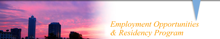 Employment Opportunities & Residency Program